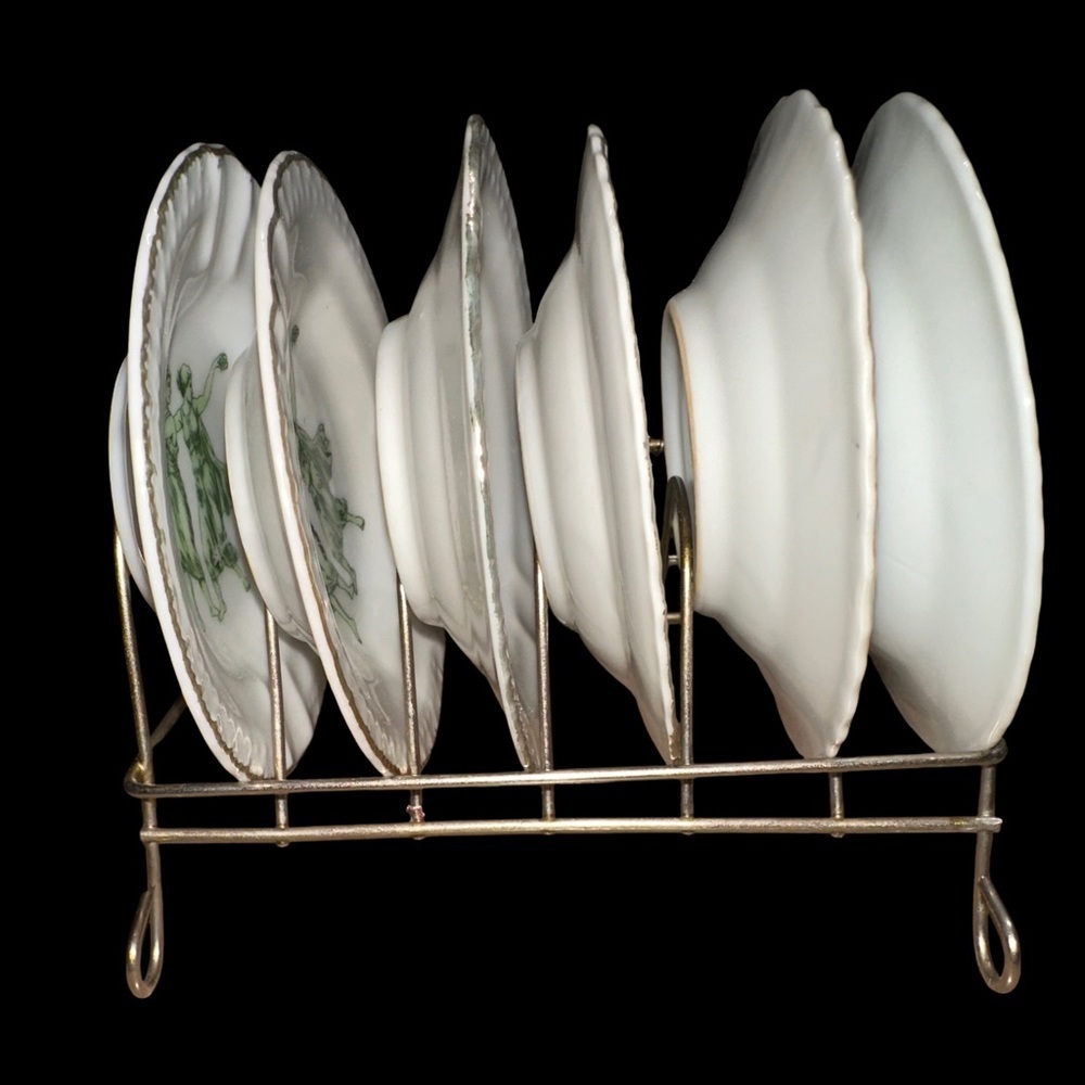SET OF 6 PERSONAL ASHTRAYS - Picture 4 of 4